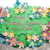 Flowers And Bugs Cupcake Cake This is my first cupcake cake and my first time making fondant "creatures". The cupcakes are half vanilla and half strawberry...