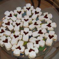 Cross Cookies Made for confirmation. Cross sandwiched cookies