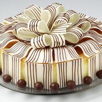 Bgcheesecake.jpg Cheesecake w/chocolate bow and malted balls(and thats what you do when the top has cracked)HAHAHA