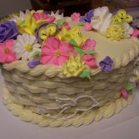 Basket Of Flowers This is from a WILTON CLASS I had taken back in the days