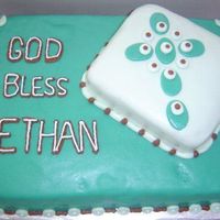 Ethan's First Communion First fondant attempt. I used the MMF recipe from here. It is plain cake with the Double Chocolate buttercream recipe. Everyone loved how...