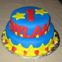 1St Birthday Fondant. My son's first birthday. I was getting SCREAMED at by 2 kids the entire time so it was a rush job!