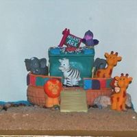 Noah's Ark 3D Cake - Different View Noah's Ark 3D Cake Everything in this picture is edible except the animals. I was trying to make my own animals but I just didn't...