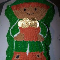 Leprechaun This was my first attempt at an ice cream cake. A little tricky, but I think I pulled it off. :)