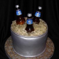 Beer Bucket I saw a couple of these and wanted to try one myself. Thanks to DianeLM and SweetResults for their help and instructions on the bottles....