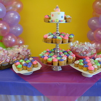 Cupcakes, Cakes, & Cookies I did this cupcake tower with sugar cookies for a baby shower. The cupcakes were vanilla cake & the topper cake was carrot cake. First...