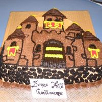 Medival Castle buttercream chocolate cake