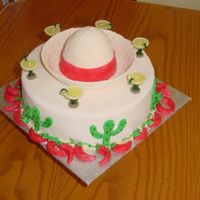 Mexican Holiday this cake was made with fondant and almond dough