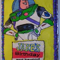 Buzz Lightyear My first buttercream transfer. For my 5 year old's birthday.