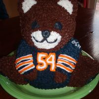 Chicago Bears Cake I made this for my son's birthday. He absolutely loved it.