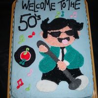 Rock N' Roll 50's Cake My hubby got a kick out of his birthday cake.