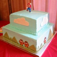 Mario Birthday Cake My son's 7th birthday cake.