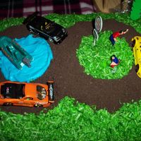Race Track Birthday Cake I made this for my step~son on his 8th birthday