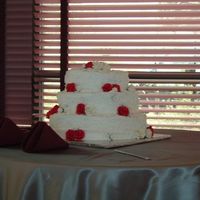 Wedding Cake Disaster This cake was the most challenging for some reason. I lost the top tier three times, it just fell apart each time I tried to fill and frost...