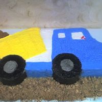Dump Truck With Teddy Bears my customer wanted me to make a dump truck dumping teddy bears for a baby shower cake (of all the themes in the world...) so, I wasn't...