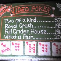 Video Poker...happy Anniversary All bc....color didn't turn out to be what I wanted but I ran out of black :)I also took the picture before I added "LOVE"...