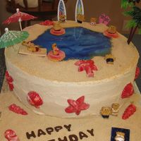 Laua Birthday White cake with BC frosting