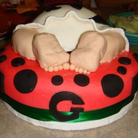 Baby Rump With Cow Print 