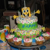 Jacob's B-Day I got this idea from one of wilton magazine, I made it for 1 of my twin grandsons birthday party.