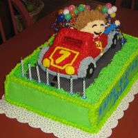 Isaac Birthday I made this cake for my Grandson's 7th Birthday, he seen the car cake in a wilton book, and really wanted it for his B-Day, and he...