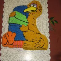 !st Birthday This cake was made in a old wilton big bird pan. I made this for my nephew's 1st birthday.