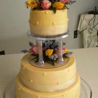 Simple Wedding 12, 9 and 6 in white chocolate vanilla w/raspberry filling.