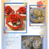 Flower Cupcakes A few of the different cupcakes that I've made this week. I've been experimenting with different cake recipes (using the leftover...