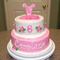 Pink Ballerina BC w/ fondant accents