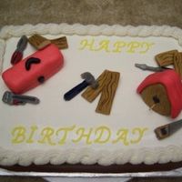 Woodworkers Birthday Cake 