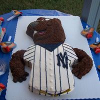 Yankee Scooby This is my godson's birthday cake. His dad and grandfather are huge Yankee fans and I am a Braves fan. He wanted a Scooby Doo cake and...