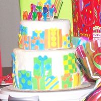 Presents Cake this is my cousins 8th birthday cake. i got this idea from the wilton celebrate with fondant book, it was pretty easy, i just started to...