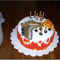 Disaster Cake Fixed My disadster cake once it was fixed. The colors didn't match because even though it was the same bags used the day before, the colors...