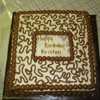 Kristen's Birthday Cake The purse cake (in my pics) was done in fondant. I was afraid they might not like fondant so I made this one. The birthday girl's...