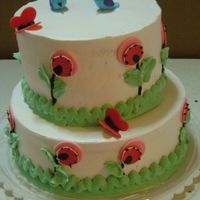 Flores Redondas Este pastel lo decore para el cumplea&ntilde;os de mi sobrina ,ella saco el dise&ntilde;o de una pajina en iinternet.