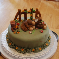 Horse Cake Cake I made for a charity auction. Based on a cake from Fun & Original Character Cakes by Maisie Parrish