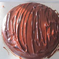 First Try On Ganache this was my 3rd cake for the weekend :D seeing your pictures here makes me want to bake everyday :D but yours are all better...i couldn&#...