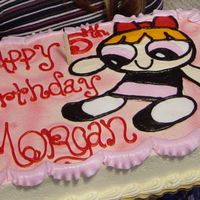 Powerpuff Girl Freehand buttercream drawing