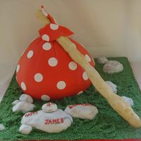 Knapsack Made this cake from a photocopy that the customer brought. It was quite tricky as the cake in the picture was about 6" and they needed...