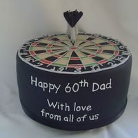 Dartboard Would not have been able to do this cake without Suzanne's help (aka Relznik). From a Lindy Smith book. 10" sponge, cobvered in...