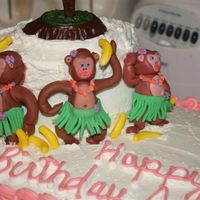 Hula Monkey Cake Ii Here is a closer view of my monkeys. I have never used gumpaste before and had a lot of fun making these cute monkeys. I still have a lot...