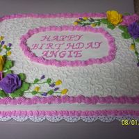 1St Half Sheet Birthday Cake 