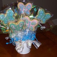 Butterfly Cookie Bouquet butterfly cookies