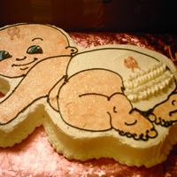 Tiny Tot Baby Shower First time making a shape cake for a baby shower.