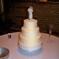 Willow Tree Round cakes, peppermint sugar pearls