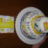 1St Birthday All buttercream. Whipped together pretty fast to isn't my best work.