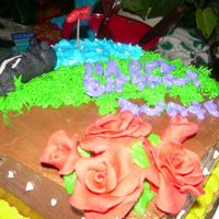 My Best Friend's Cake I made this cake for my best friend Hunter, she turned 10 :) Chocolate orange cake with chocolate mousse filling and chocolate buttercream...