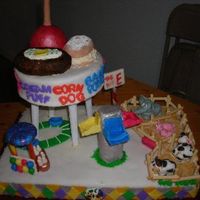 The Big E! I entered this cake into my first ever cake contest at a local fair in Mass called the big E. The theme was fun at the big E. Not my best...