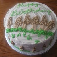 Mushrooms I made this cake for my husbands birthday. They are a rare kind of mushroom called are a morrel(sp?). They are mushrooms that grow in the...