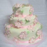 Girls's First Communion Girls's First Communion.Fondant covered and gumpaste dogwood flowers dusted with pink