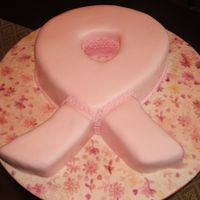 Breast Cancer Ribbon Donated this cake for a breast cancer fundraiser